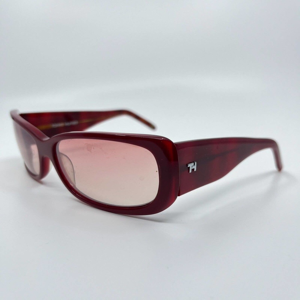 Tommy Hilfiger‎ Sunglasses TH7029 BU-5 Red Rectangle Frames 58[]16 135 mm H6895